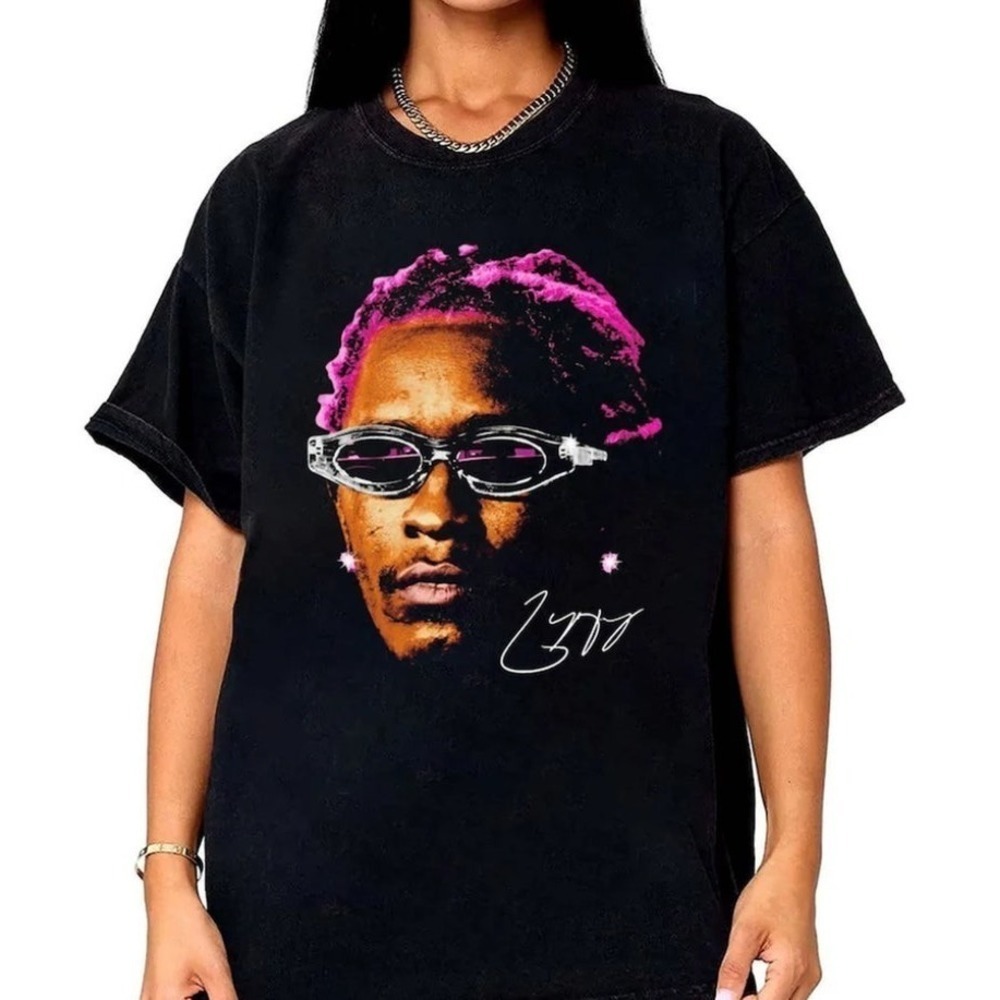 Young Thug Signatures Tshirt Young Thug Rapper 90S Shirt